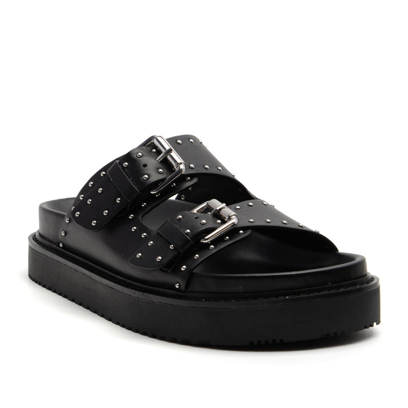 Agusta Studded Slide Sandal