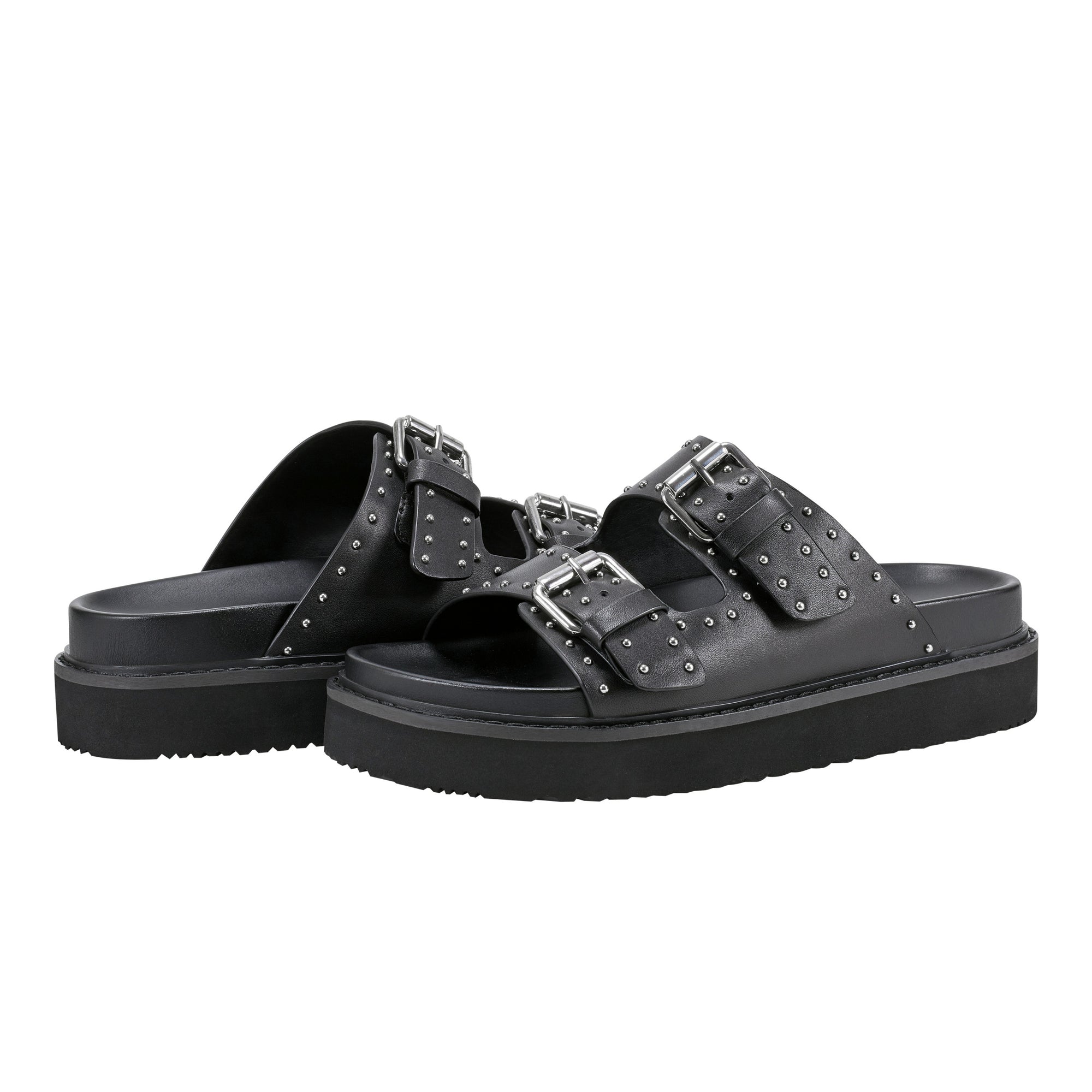 Agusta Studded Slide Sandal