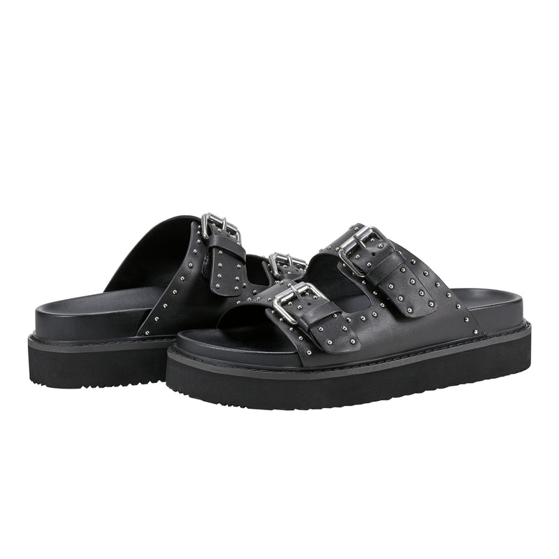 Agusta Studded Slide Sandal